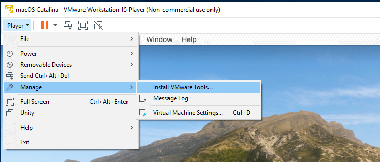 macOS - VMware - Tools