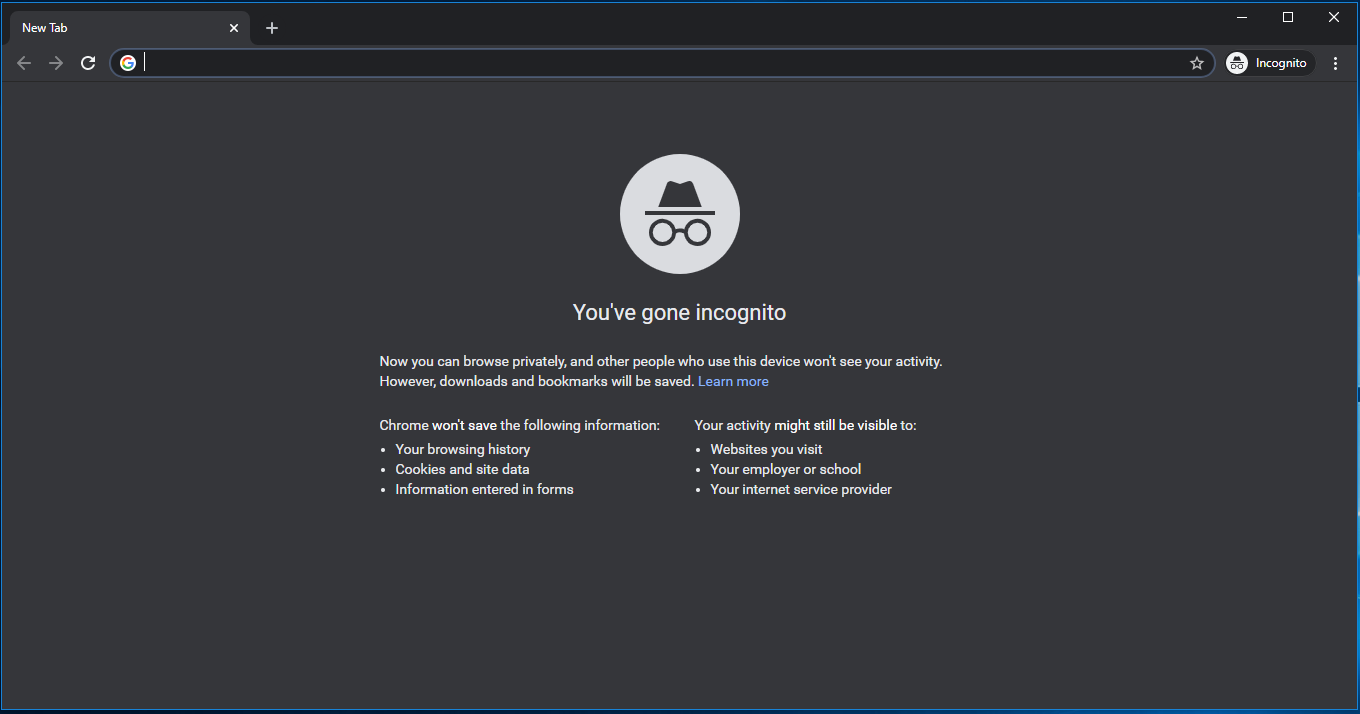 Incognito In Google Chrome - Incognito Window