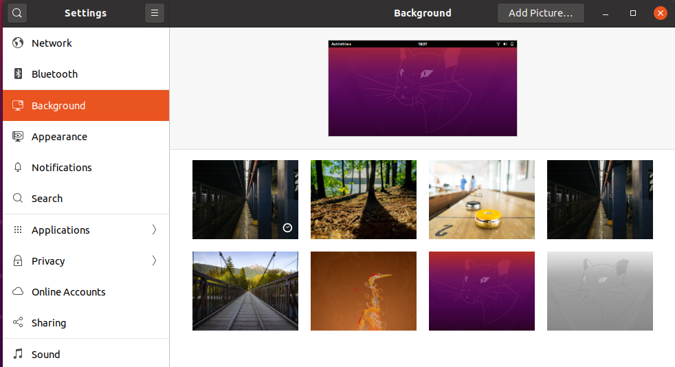 Change Background - Ubuntu 20.04 - Background Settings Change Background - Ubuntu 20.04 - Background Settings