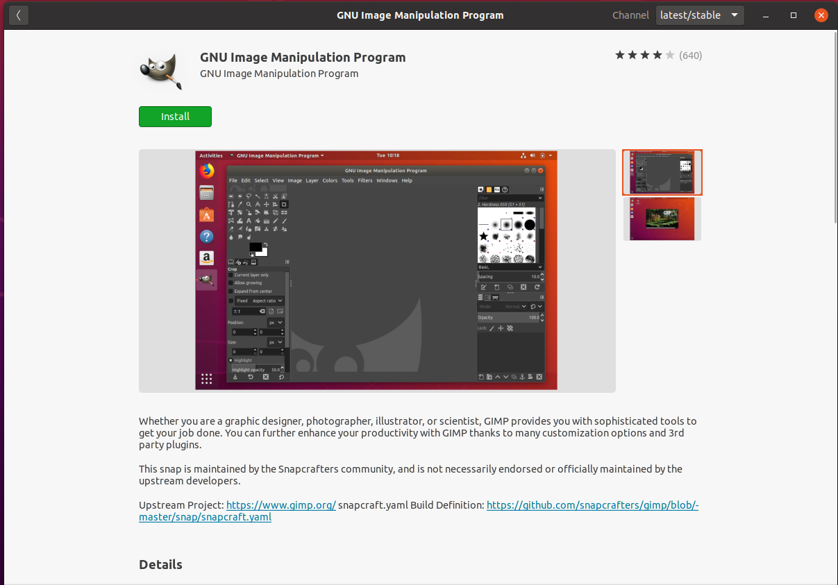 Install GIMP On Ubuntu 20.04 - Install