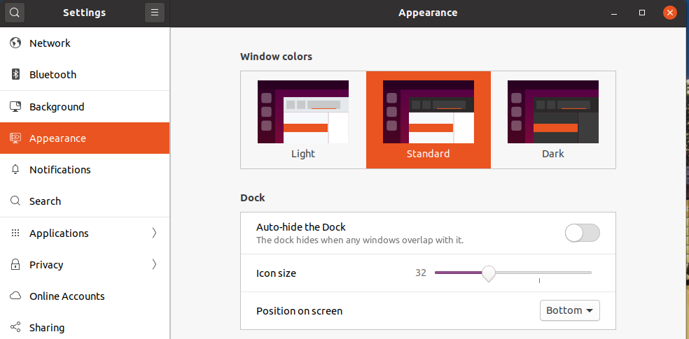 Icons Size and Position - Ubuntu 20.04 LTS - Change Icon Position To Bottom