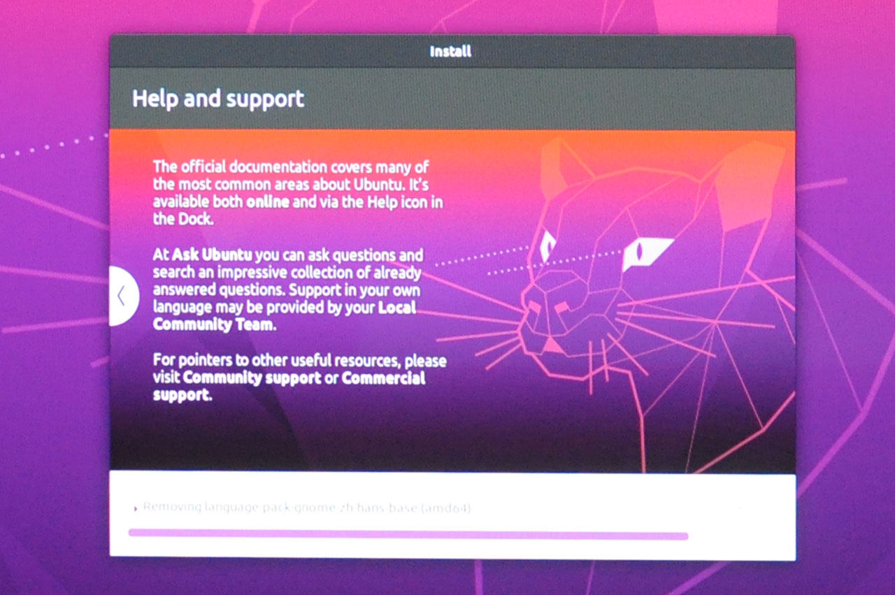 Install Ubuntu 20.04 LTS - Installation Progress
