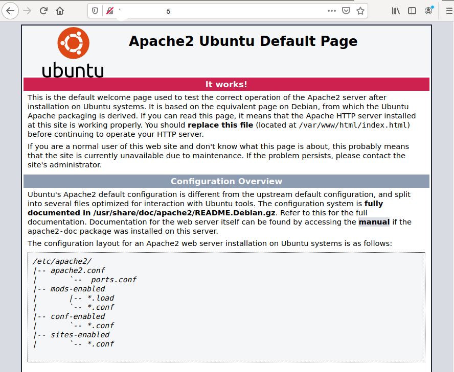 Install Apache2 On Ubuntu 20.04 LTS - Home Page Install Apache2 On Ubuntu 20.04 LTS - Home Page