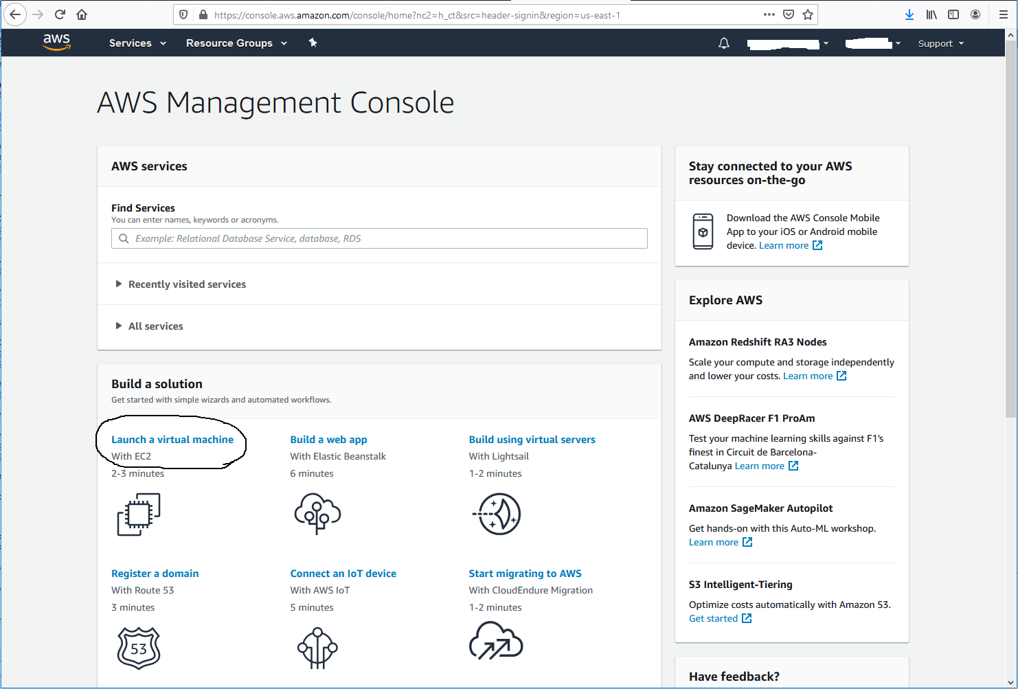 Ubuntu 20.04 LTS On AWS EC2 - AWS Console Home