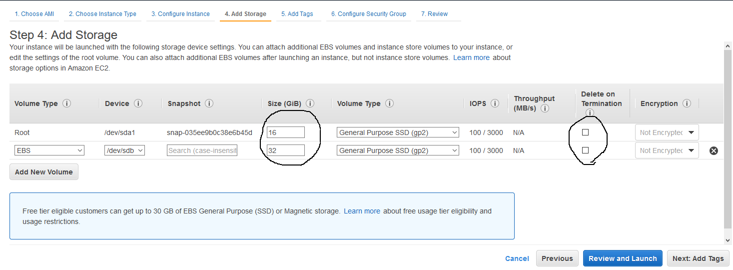 Ubuntu 20.04 LTS On AWS EC2 - Storage