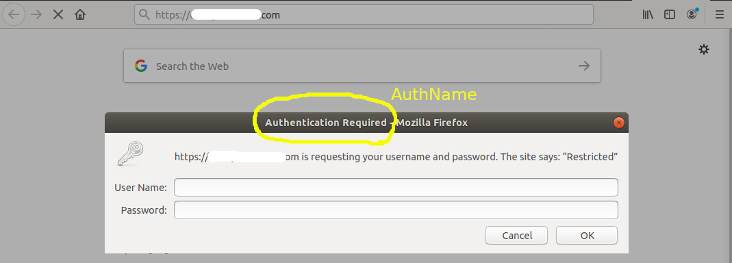 Basic Authentication - Apache - Auth Dialog Basic Authentication - Apache - Auth Dialog