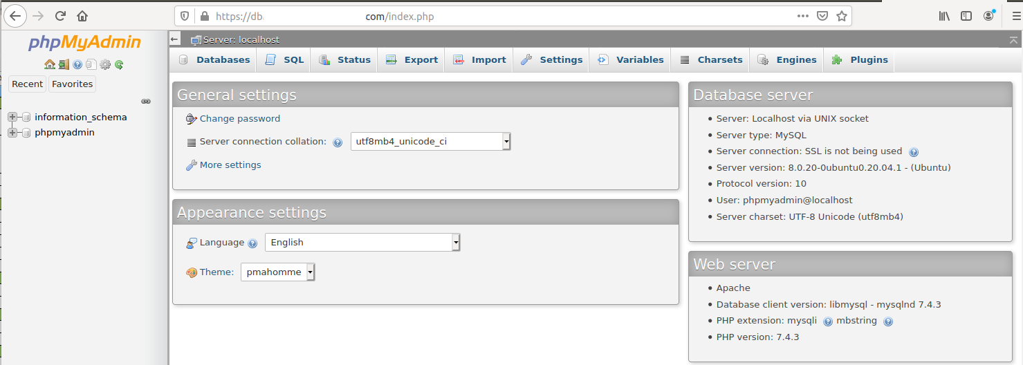 Install phpMyAdmin On Ubuntu 20.04 LTS - Dashboard Install phpMyAdmin On Ubuntu 20.04 LTS - Dashboard