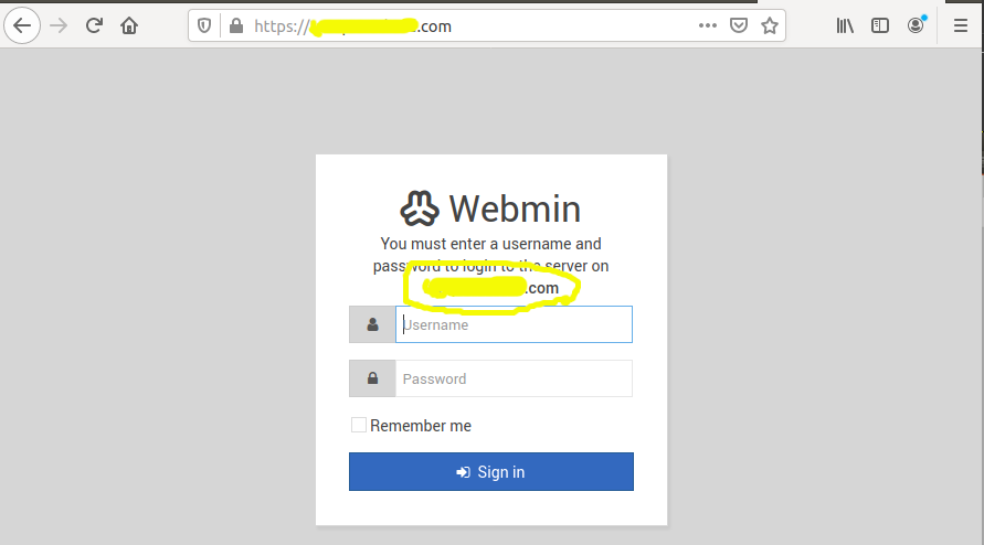 Install Webmin With Apache On Ubuntu 20.04 LTS - Hostname