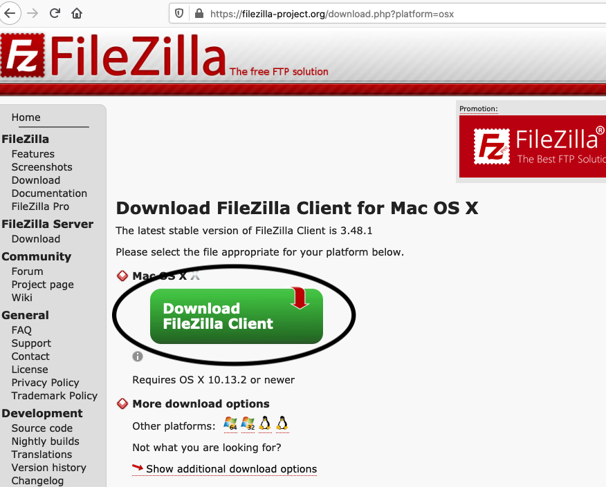 install filezilla on mac