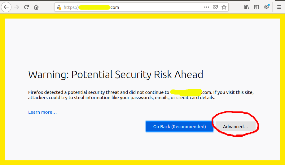 Install Self-Signed SSL Certificate On Ubuntu 20.04 - Apache - Warning Install Self-Signed SSL Certificate On Ubuntu 20.04 - Apache - Warning