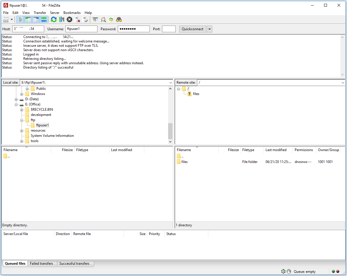 Install FileZilla On Windows 10 - Connected Install FileZilla On Windows 10 - Connected