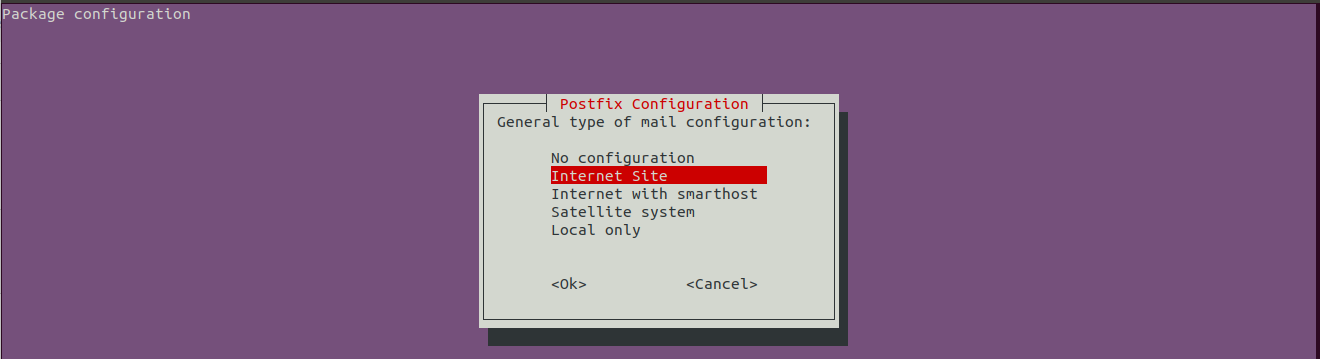 Install Postfix On Ubuntu 20.04 LTS - Configuration - Internet Site