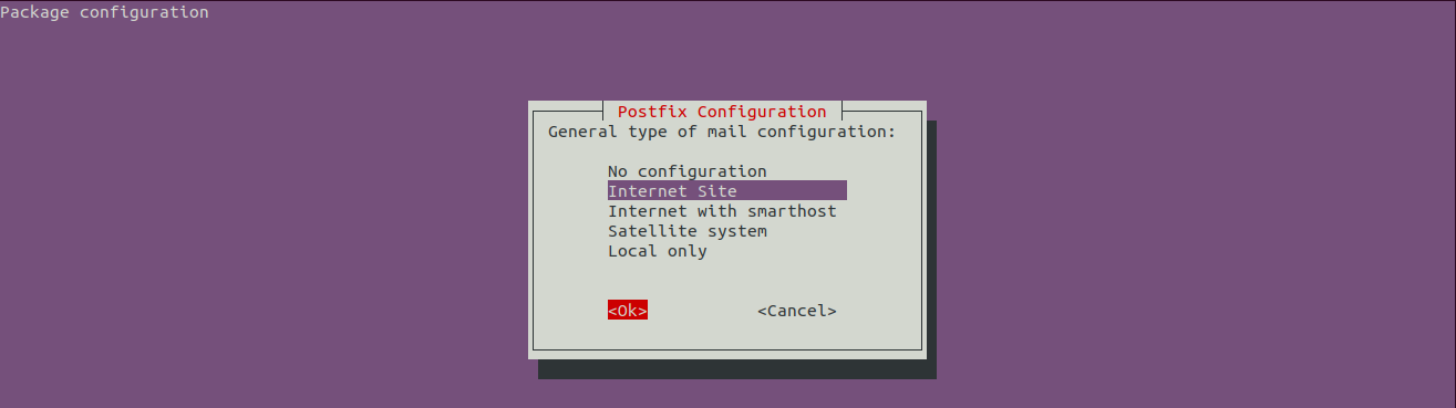 Install Postfix On Ubuntu 20.04 LTS - Configuration - Internet Site