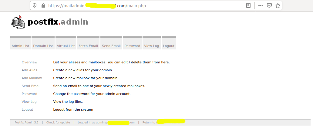 Install Postfix Admin On Ubuntu 20.04 LTS - Dashboard Install Postfix Admin On Ubuntu 20.04 LTS - Dashboard