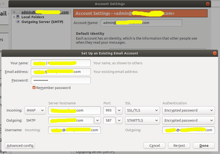Thunderbird Autoconfig - SMTP Port Thunderbird Autoconfig - SMTP Port
