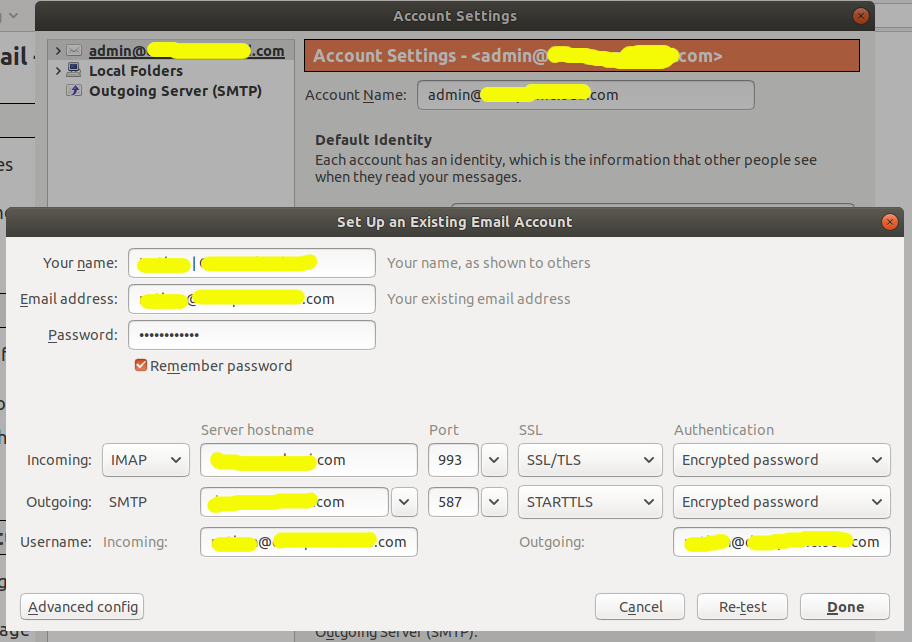 Thunderbird Autoconfig - SMTP Port