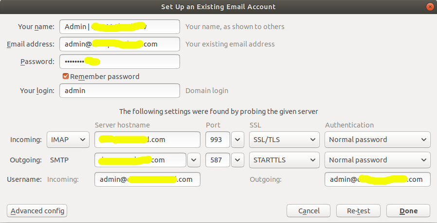Thunderbird Autoconfig - Re Test Thunderbird Autoconfig - Re Test