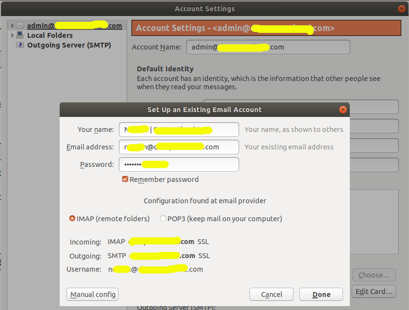 Thunderbird Autoconfig - Email Account Thunderbird Autoconfig - Email Account
