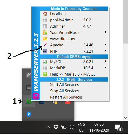 WampServer - Windows - Tray Icon WampServer - Windows - Tray Icon