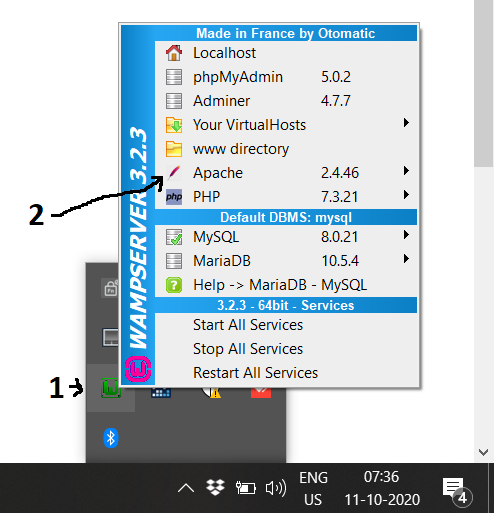 WampServer - Windows - Tray Icon