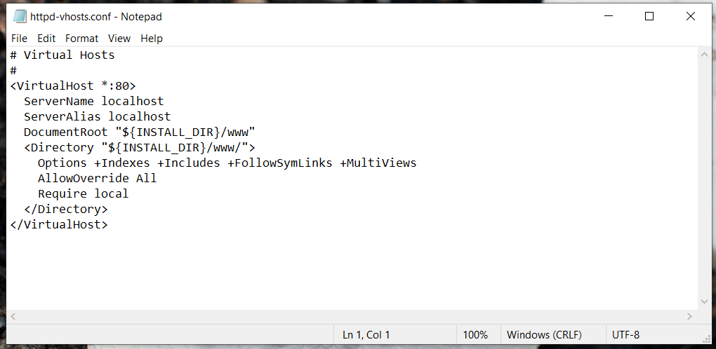 WampServer - Windows - HTTPD - Virtual Hosts WampServer - Windows - HTTPD - Virtual Hosts