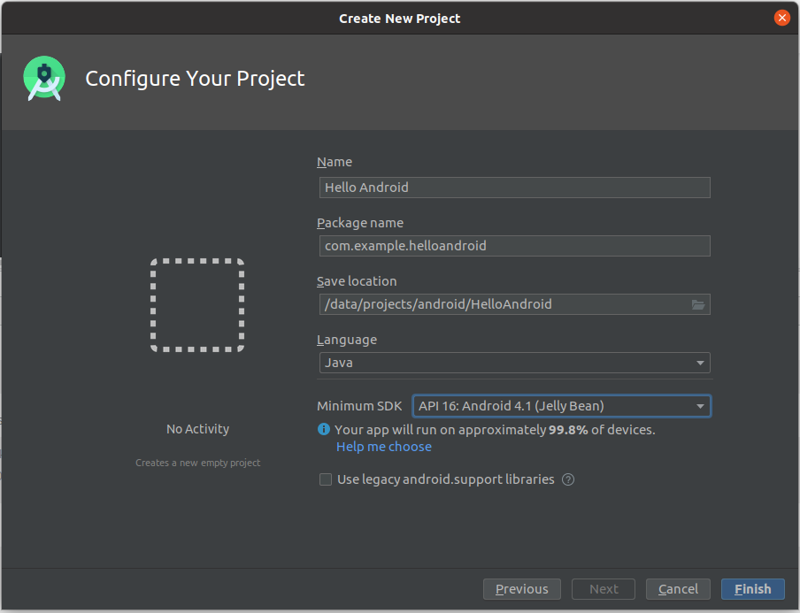 Install Andriod Studio On Ubuntu 20.04 - Configure Project Install Andriod Studio On Ubuntu 20.04 - Configure Project