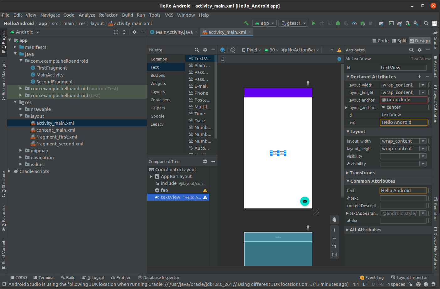 Install Andriod Studio On Ubuntu 20.04 - Text View Install Andriod Studio On Ubuntu 20.04 - Text View