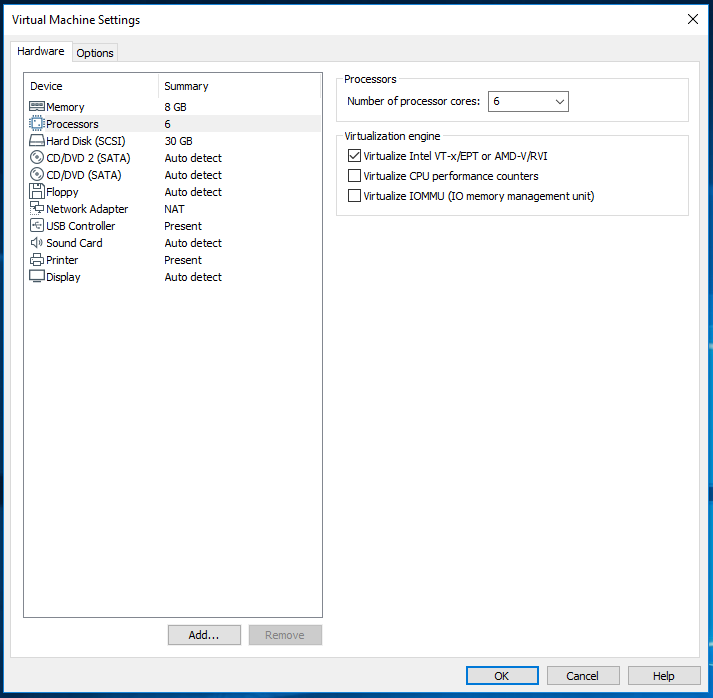 Android AVD - VMware - Virtualization