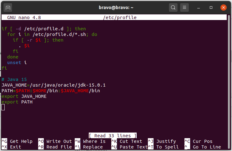 Install Java 15 On Ubuntu 20.04 LTS - Path
