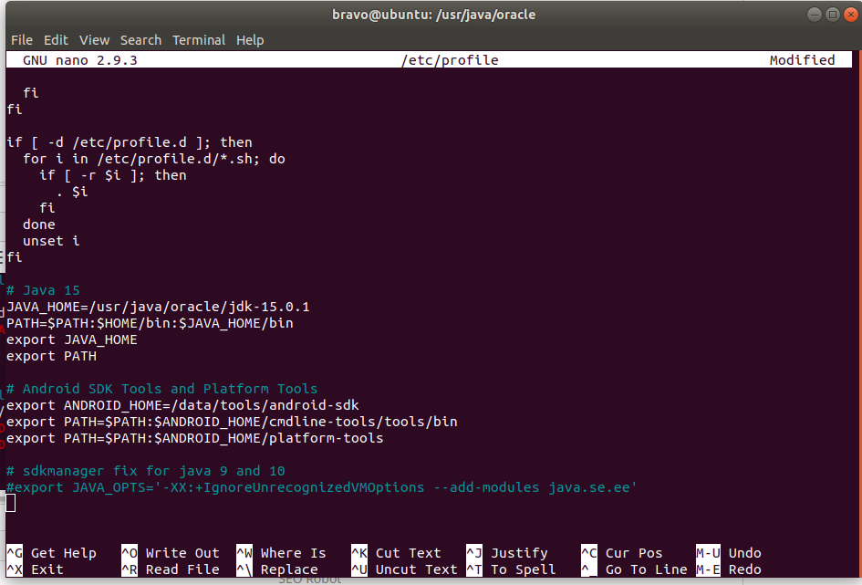 Android SDK Environment Variable Android SDK Environment Variable