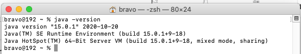 Install OpenJDK 15 On Mac - Version Checks