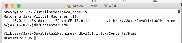 Install OpenJDK 15 On Mac - Version Checks