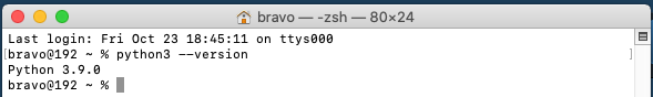 Install Python 3.9 On Mac - Version Checks