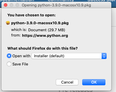 Install Python 3.9 On Mac - Installer