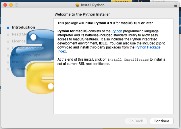 Install Python 3.9 On Mac - Introduction