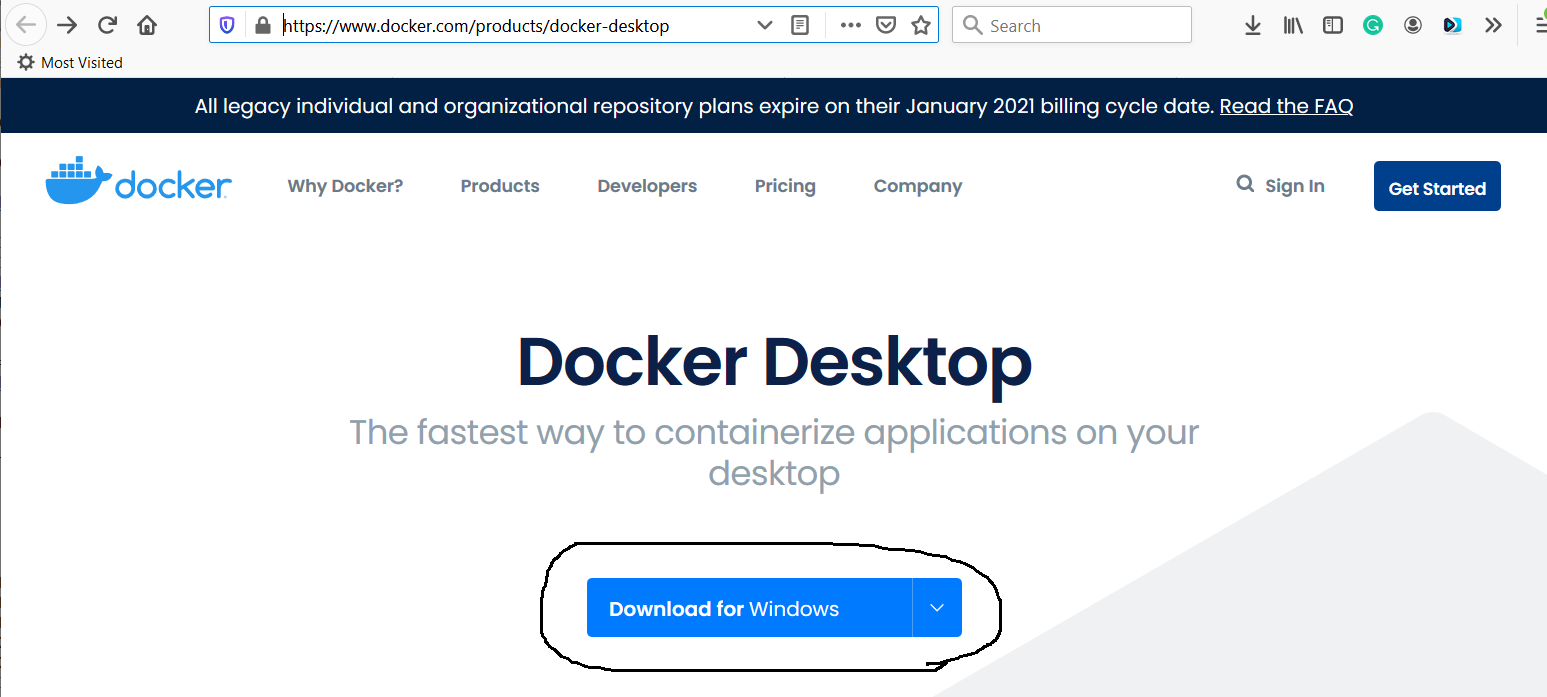 Download Docker