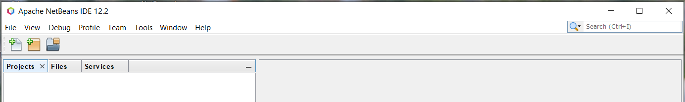 Install NetBeans 12 for PHP On Windows 10 - Default Layout