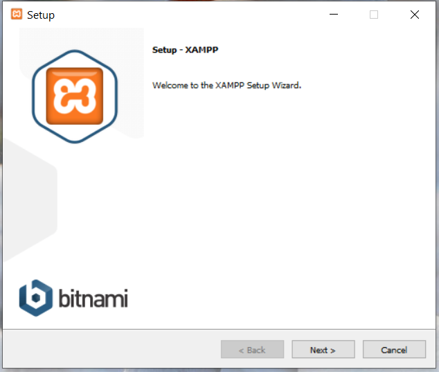 Install XAMPP on Windows 10 - Welcome Screen Install XAMPP on Windows 10 - Welcome Screen