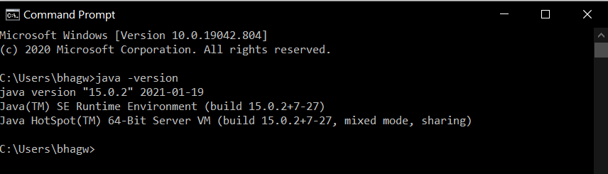 Install NetBeans 12 On Windows 10 - Verify Java Install NetBeans 12 On Windows 10 - Verify Java