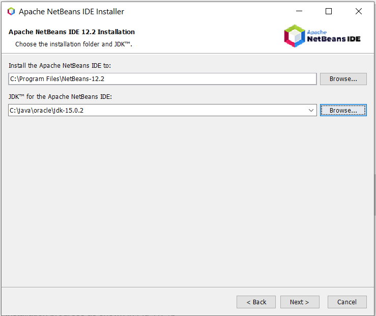 Install NetBeans 12 On Windows 10 - Configure Installation Path and JDK