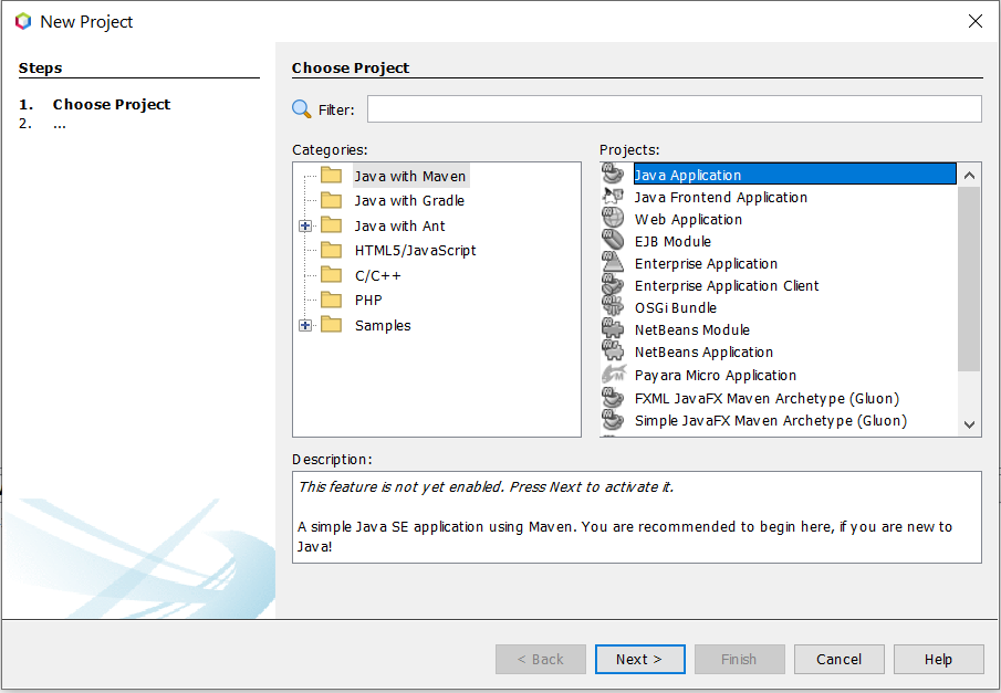 Install NetBeans 12 for Java On Windows 10 - Create Java Project