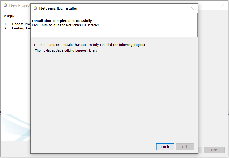Install NetBeans 12 for Java On Windows 10 - Feature Success