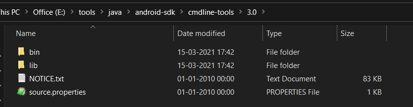 Install Android Platform Tools and SDK Manager on Windows 10 - Command Line Tools