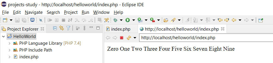 Remote Debug PHP on Windows using Eclipse - Project Output