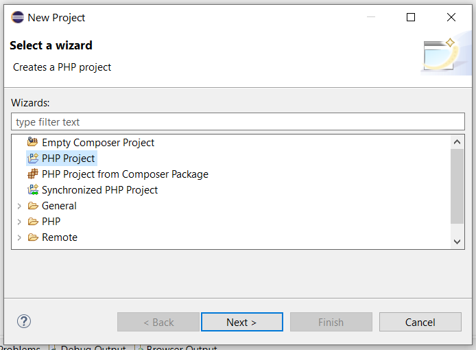 Remote Debug PHP on Windows using Eclipse - Create Project Remote Debug PHP on Windows using Eclipse - Create Project