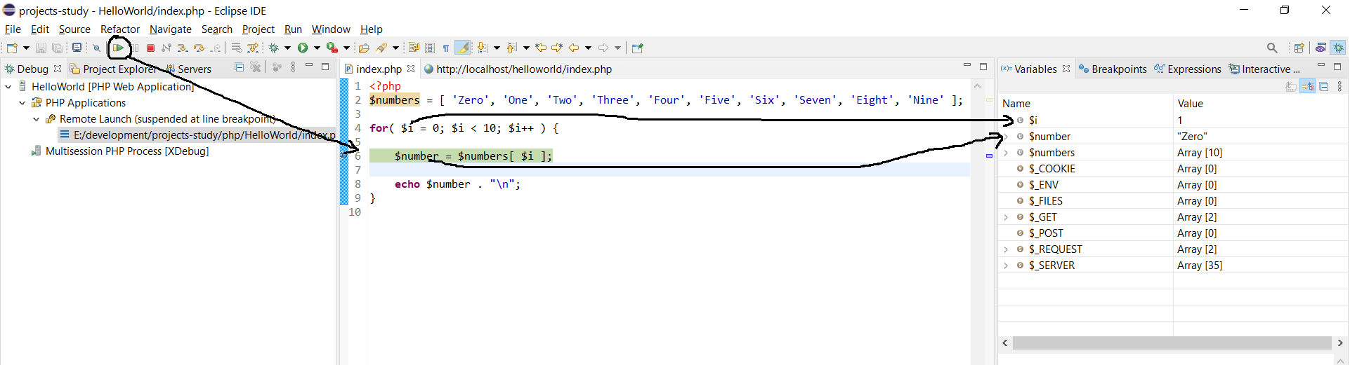 Remote Debug PHP on Windows using Eclipse - Resume Debugger Remote Debug PHP on Windows using Eclipse - Resume Debugger