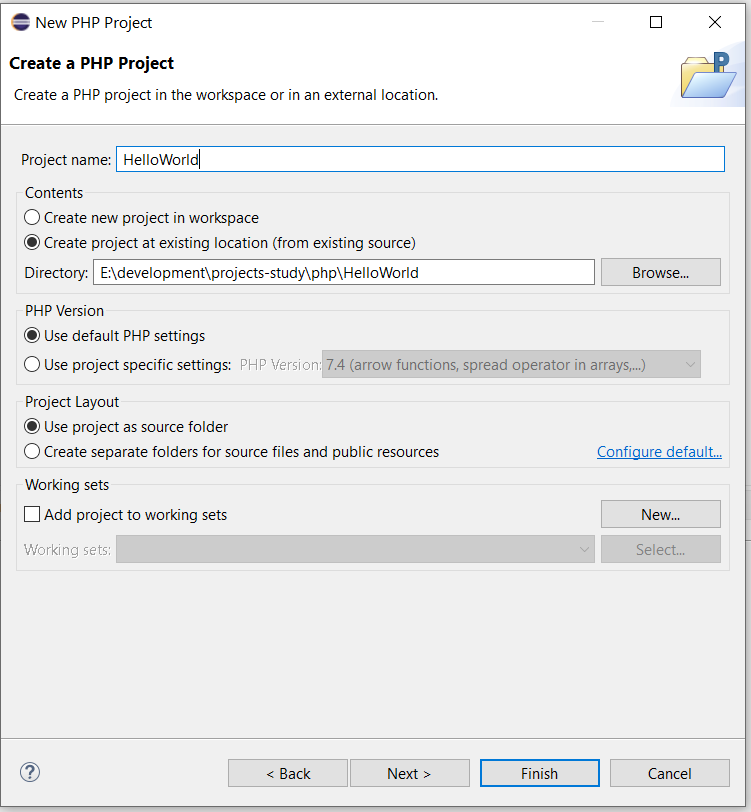 Remote Debug PHP on Windows using Eclipse - Configure Project Remote Debug PHP on Windows using Eclipse - Configure Project