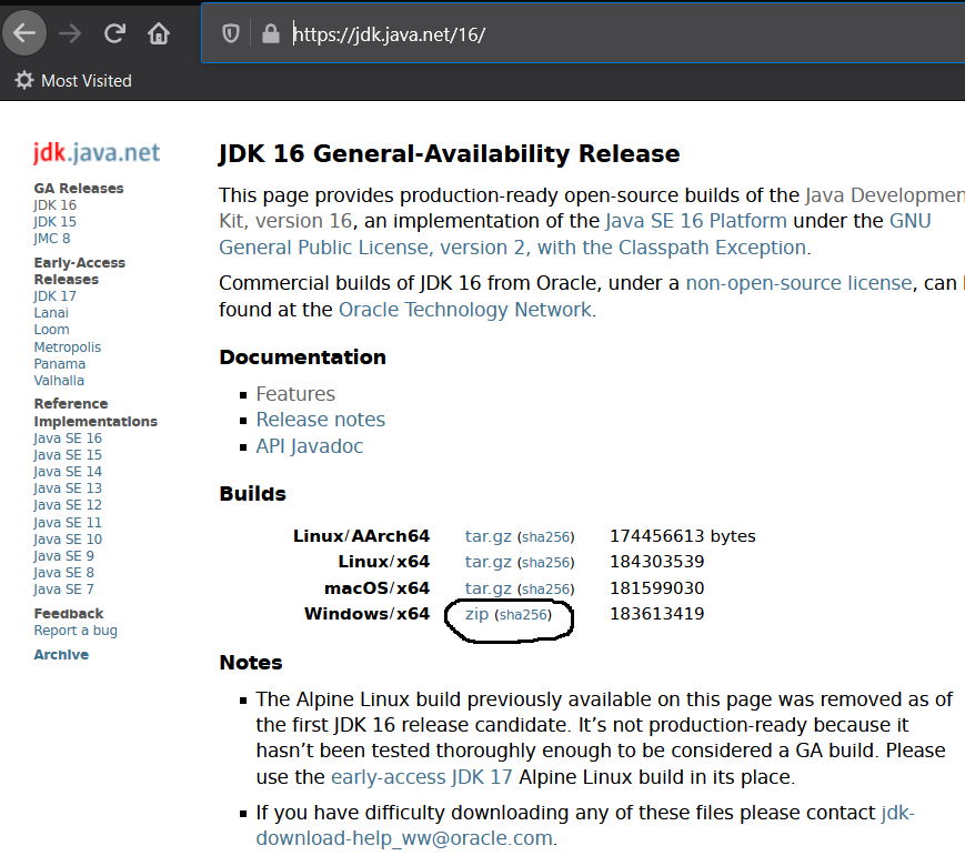 java jdk download for windows 10