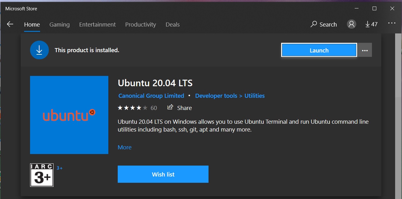 Install Windows Subsystem For Linux WSL 2 on Windows 10 - Launch Ubuntu 20.04 LTS Install Windows Subsystem For Linux WSL 2 on Windows 10 - Launch Ubuntu 20.04 LTS