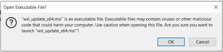Install Windows Subsystem For Linux WSL 2 on Windows 10 - WSL Installation Warning Install Windows Subsystem For Linux WSL 2 on Windows 10 - WSL Installation Warning